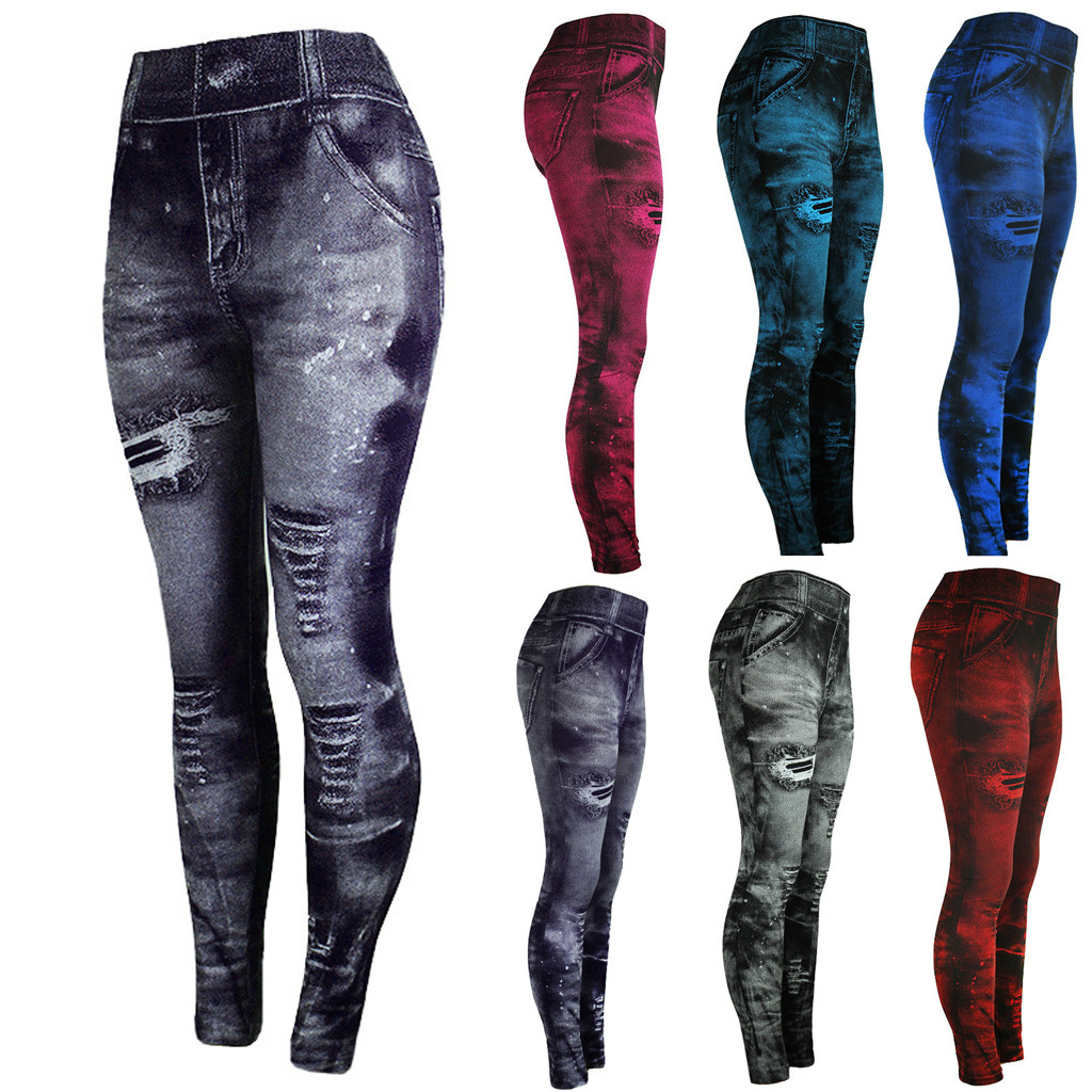 Women's Jeans Bottom Pants Coloured Hip up Super Bomb Slim Nine minute Pants Jegging Jeans Slim Fashion Jeggings Leggings|Leggings| - AliExpress